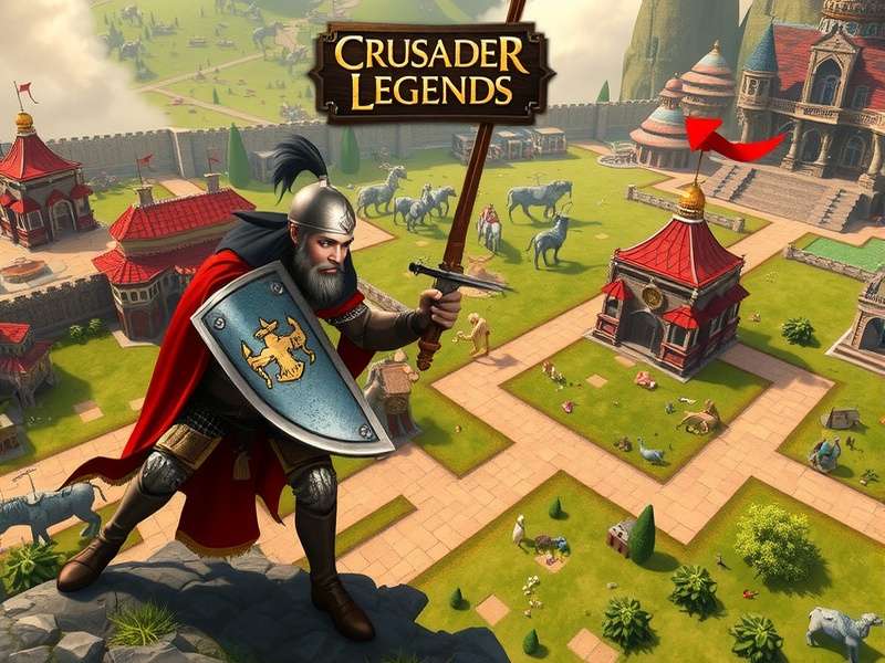 Crusader Legends Epic Saga kingdom management interface